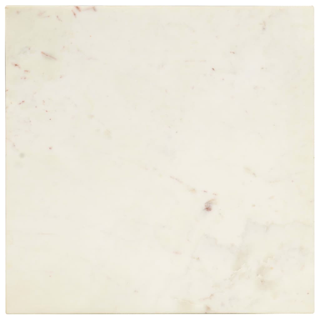 Sohvapöytä valkoinen 40x40x35 cm aito kivi marmorikuviolla - Sisustajankoti.fi