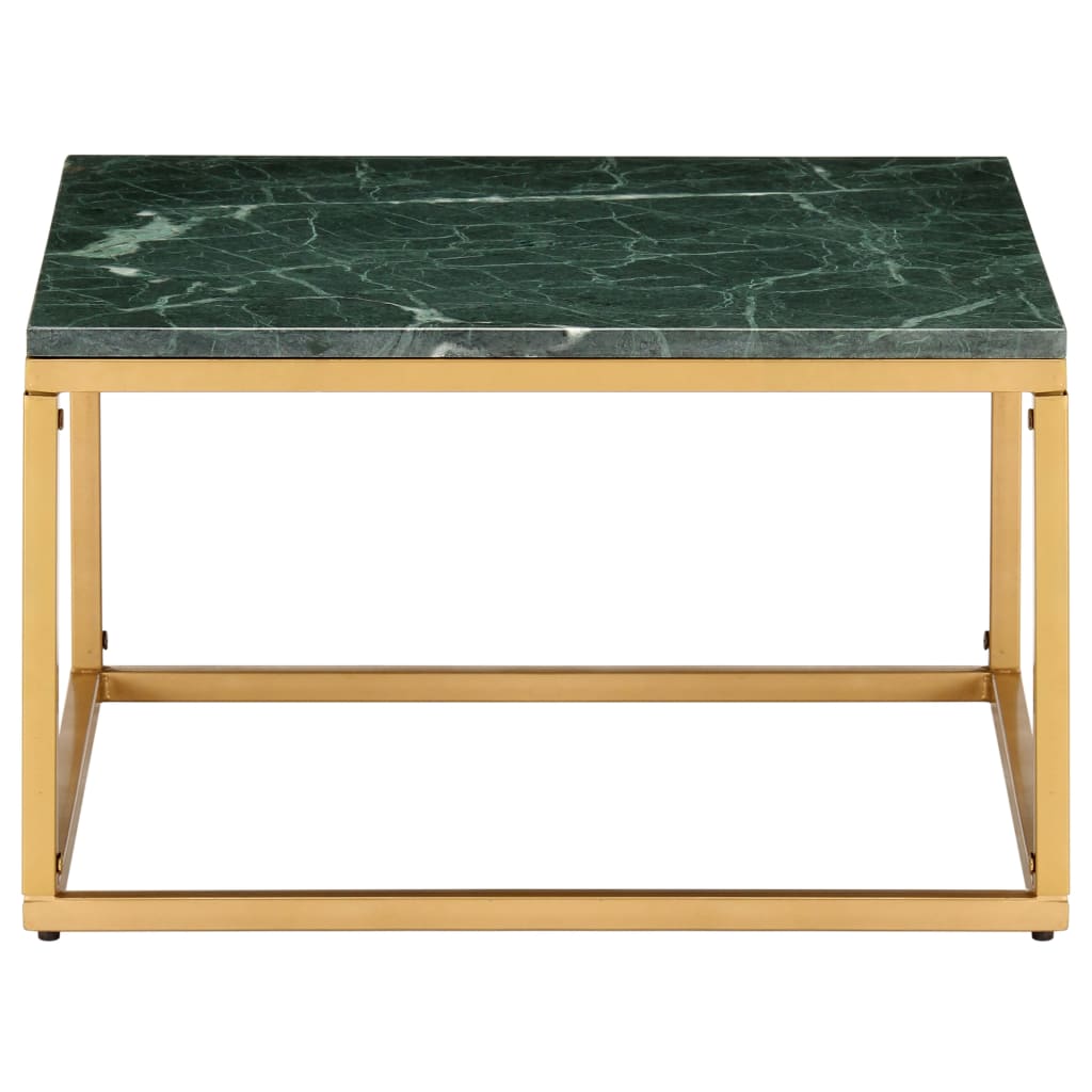 Sohvapöytä vihreä 60x60x35 cm aito kivi marmorikuviolla - Sisustajankoti.fi