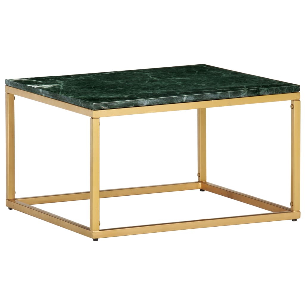 Sohvapöytä vihreä 60x60x35 cm aito kivi marmorikuviolla - Sisustajankoti.fi
