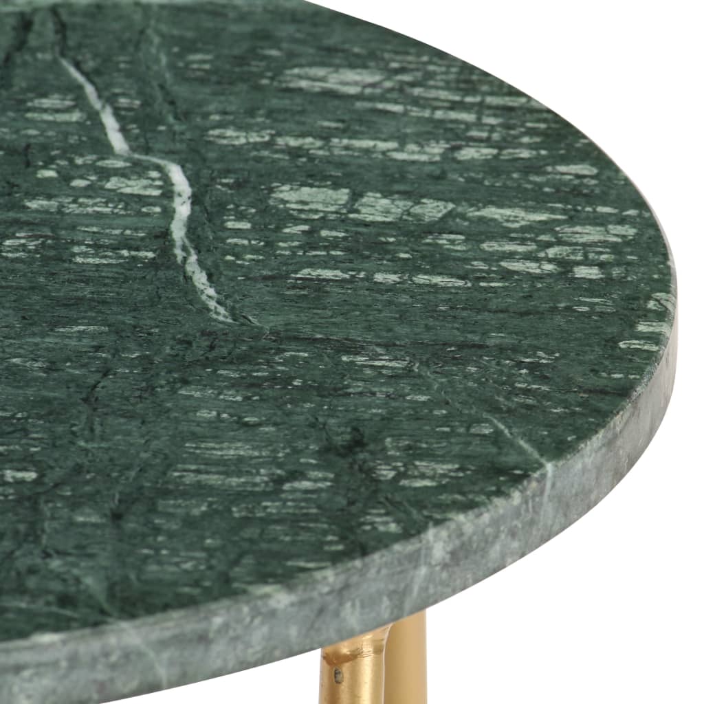 Sohvapöytä vihreä 40x40x40 cm aito kivi marmorikuviolla - Sisustajankoti.fi