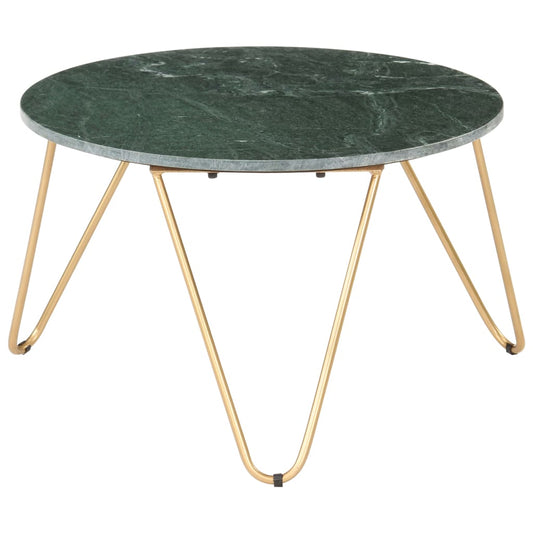 Sohvapöytä vihreä 65x65x42 cm aito kivi marmorikuviolla - Sisustajankoti.fi