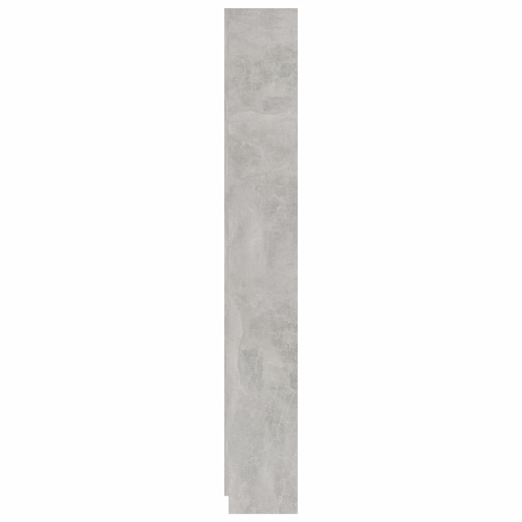 5-tasoinen kirjahylly betoninharmaa 60x24x175 cm - Sisustajankoti.fi