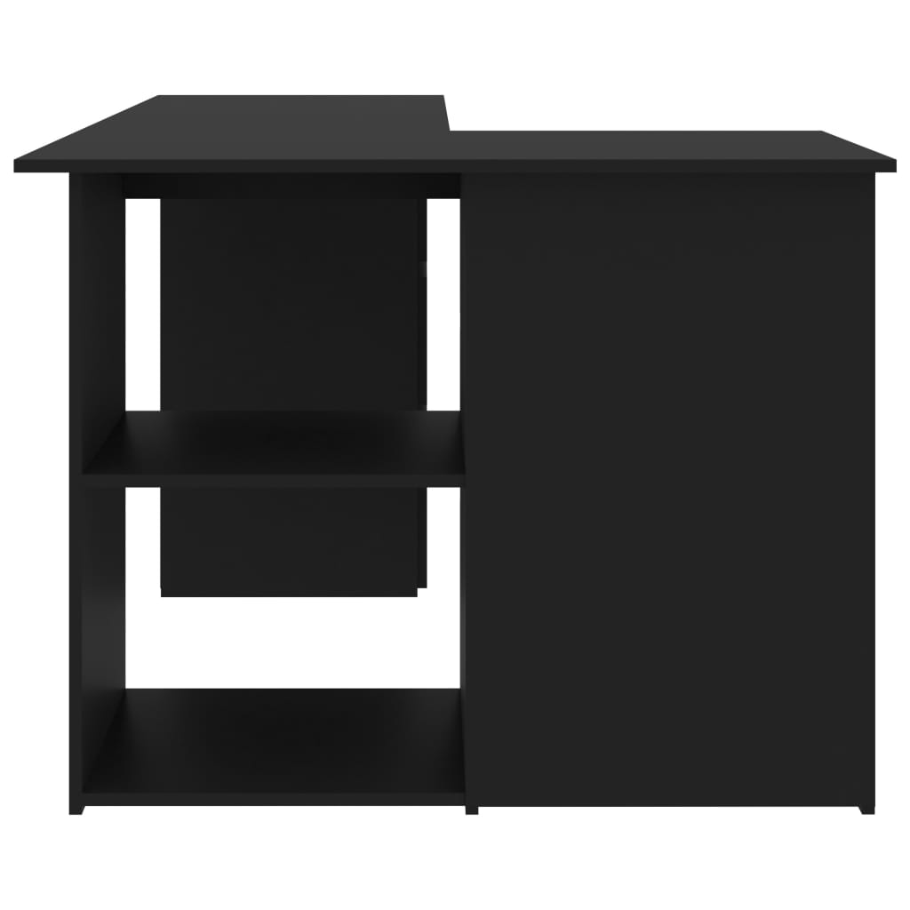 Kulmapöytä musta 145x100x76 cm - Sisustajankoti.fi