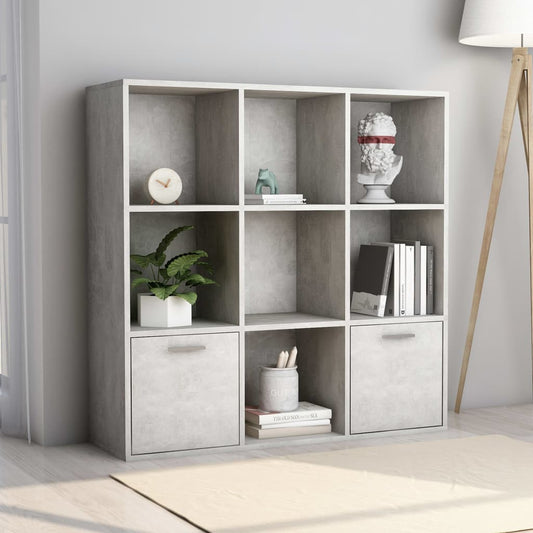 Kirjahylly betoninharmaa 98x30x98 cm - Sisustajankoti.fi
