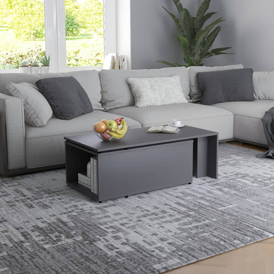 Sohvapöytä harmaa 150x50x35 cm - Sisustajankoti.fi