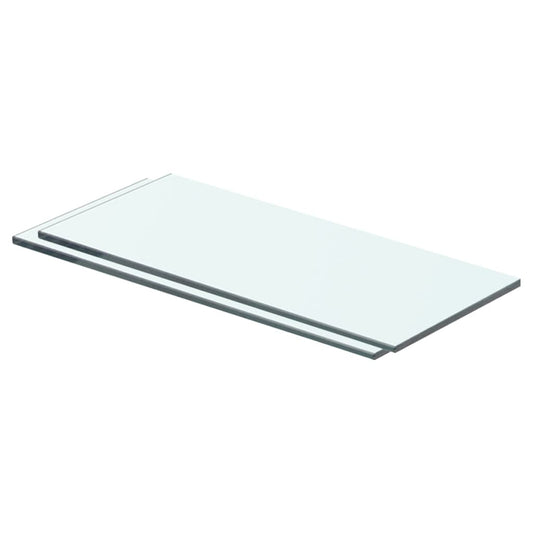 Hyllyt 2 kpl kirkas lasi 40x12 cm - Sisustajankoti.fi