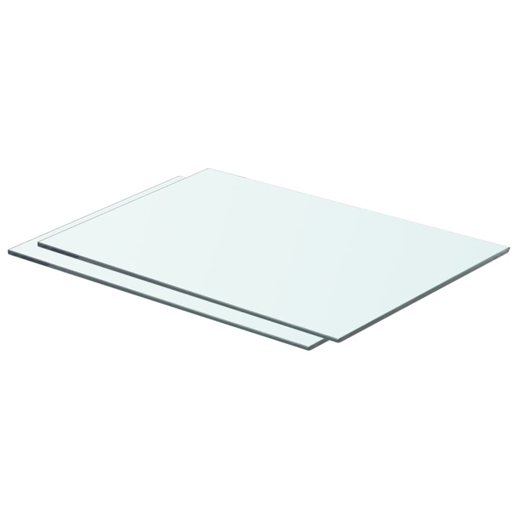 Hyllyt 2 kpl kirkas lasi 50x30 cm - Sisustajankoti.fi