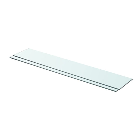 Hyllyt 2 kpl kirkas lasi 80x15 cm - Sisustajankoti.fi