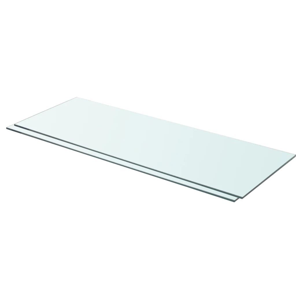 Hyllyt 2 kpl kirkas lasi 80x30 cm - Sisustajankoti.fi