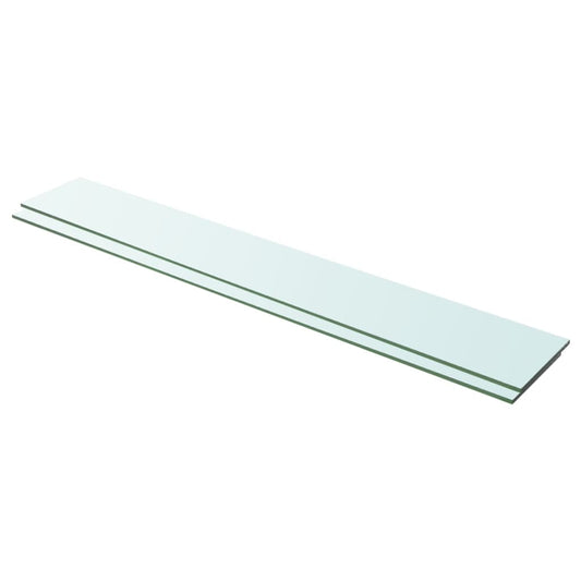 Hyllyt 2 kpl kirkas lasi 100x15 cm - Sisustajankoti.fi