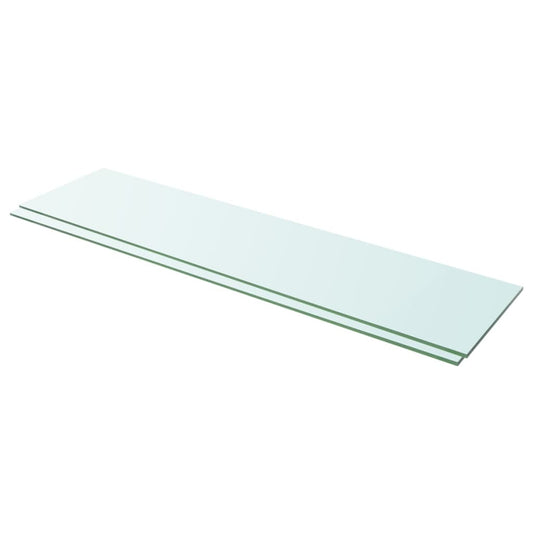Hyllyt 2 kpl kirkas lasi 100x25 cm - Sisustajankoti.fi