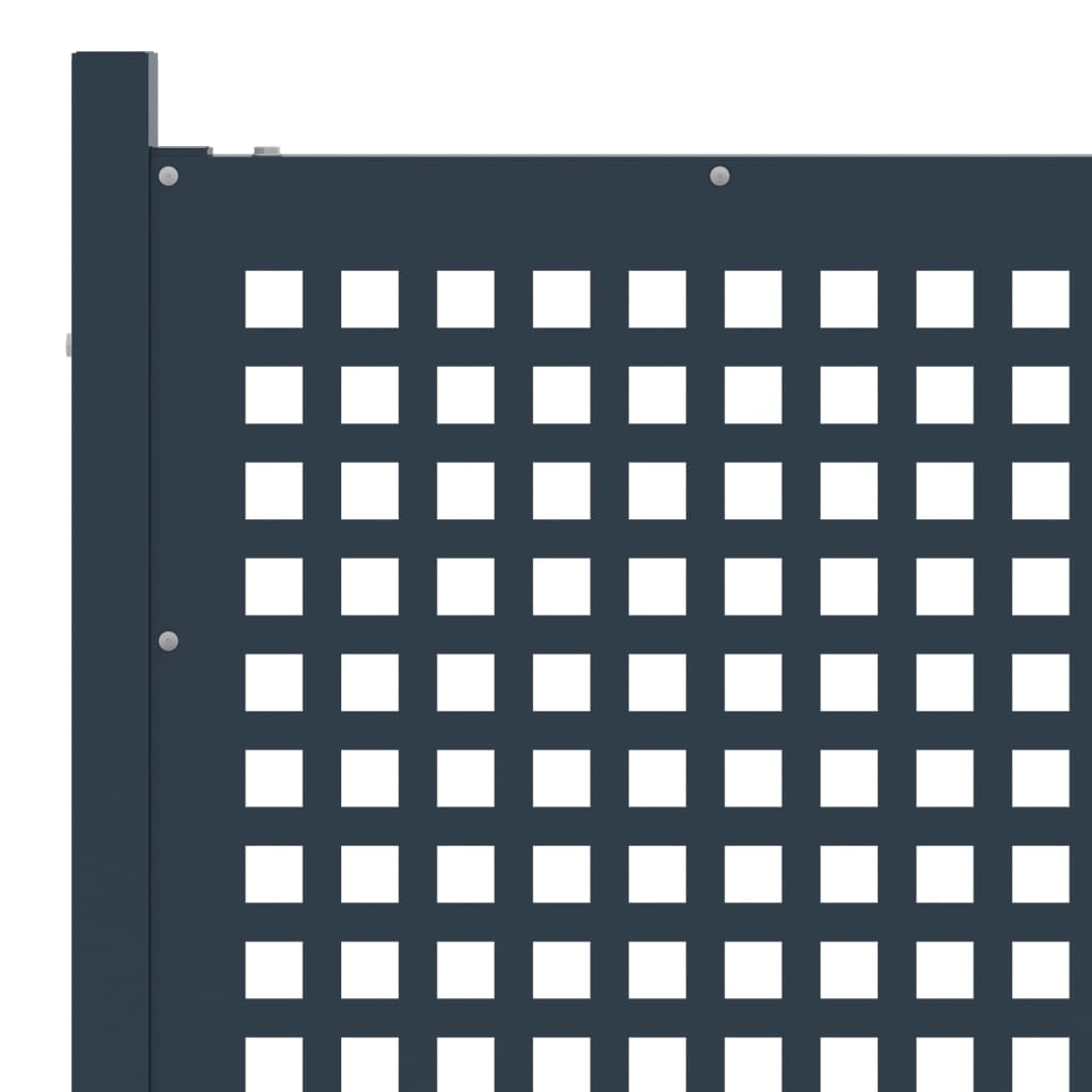 Aitaportti antrasiitti 177x175 cm teräs - Sisustajankoti.fi