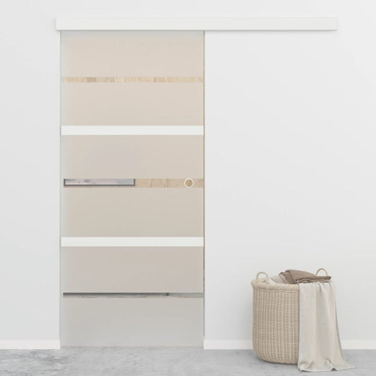 Liukuovi ESG-lasi ja alumiini 90x205 cm hopea - Sisustajankoti.fi
