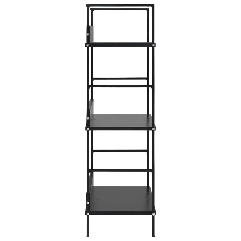 3-tasoinen kirjahylly musta 60x27,6x90,5 cm - Sisustajankoti.fi