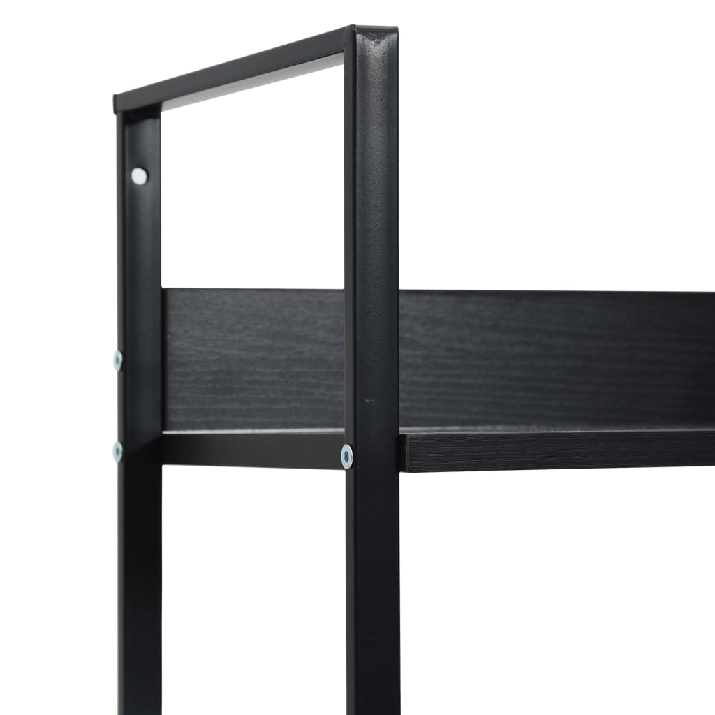 3-tasoinen kirjahylly musta 60x27,6x90,5 cm - Sisustajankoti.fi