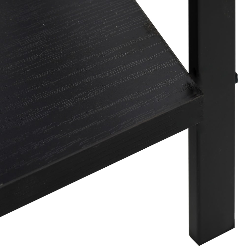 3-tasoinen kirjahylly musta 60x27,6x90,5 cm - Sisustajankoti.fi