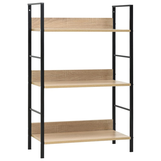 3-tasoinen kirjahylly tammi 60x27,6x90,5 cm - Sisustajankoti.fi