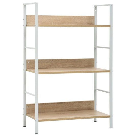 3-tasoinen kirjahylly tammi 60x27,6x90,5 cm - Sisustajankoti.fi