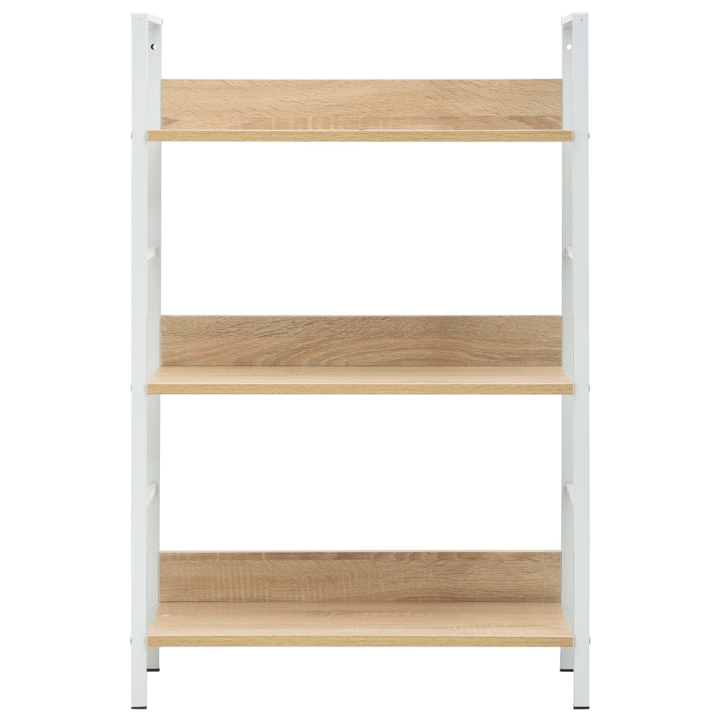 3-tasoinen kirjahylly tammi 60x27,6x90,5 cm - Sisustajankoti.fi