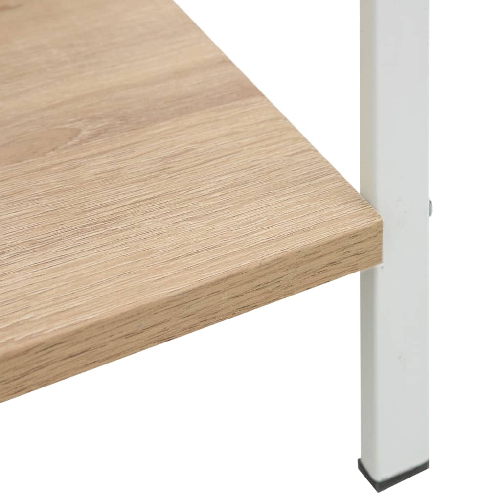 3-tasoinen kirjahylly tammi 60x27,6x90,5 cm - Sisustajankoti.fi