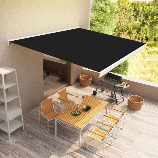 Moottoroitu kasettimarkiisi 450x300 cm antrasiitti - Sisustajankoti.fi
