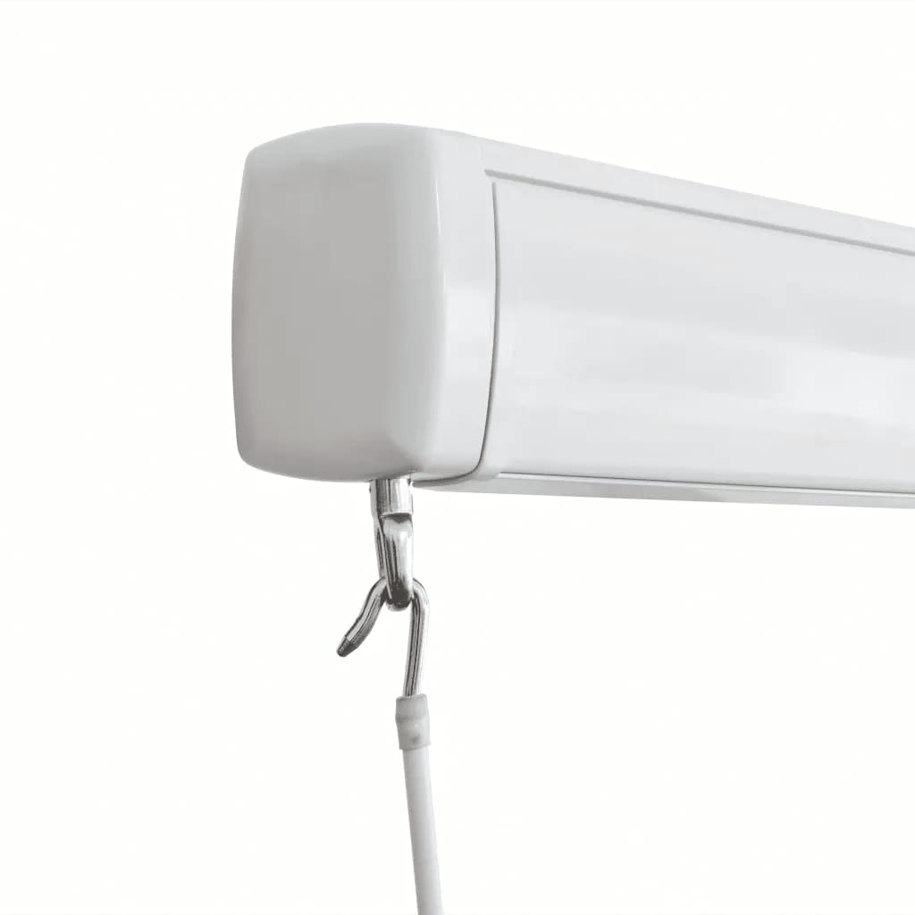 Manuaalinen kasettimarkiisi 350x250 cm sininen ja valkoinen - Sisustajankoti.fi
