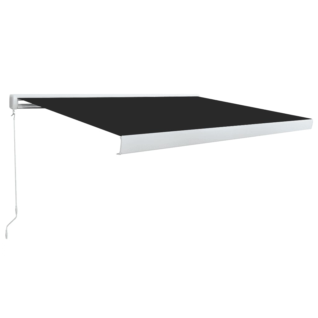 Manuaalinen kasettimarkiisi 400x300 cm antrasiitti - Sisustajankoti.fi