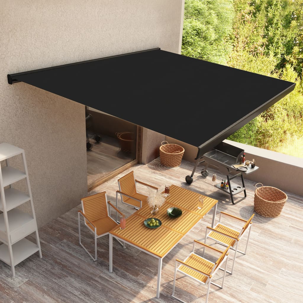Moottoroitu kasettimarkiisi 300x250 cm antrasiitti - Sisustajankoti.fi