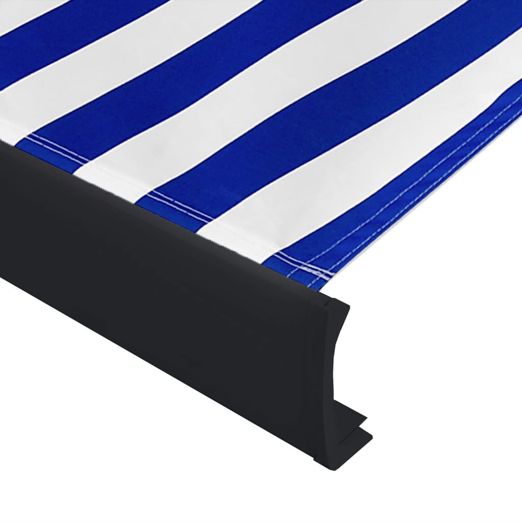 Moottoroitu kasettimarkiisi 300x250 cm sininen ja kerma - Sisustajankoti.fi