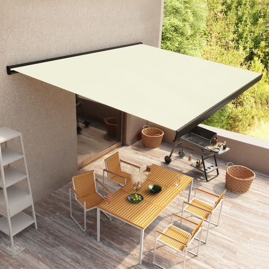 Moottoroitu kasettimarkiisi 300x250 cm kerma - Sisustajankoti.fi