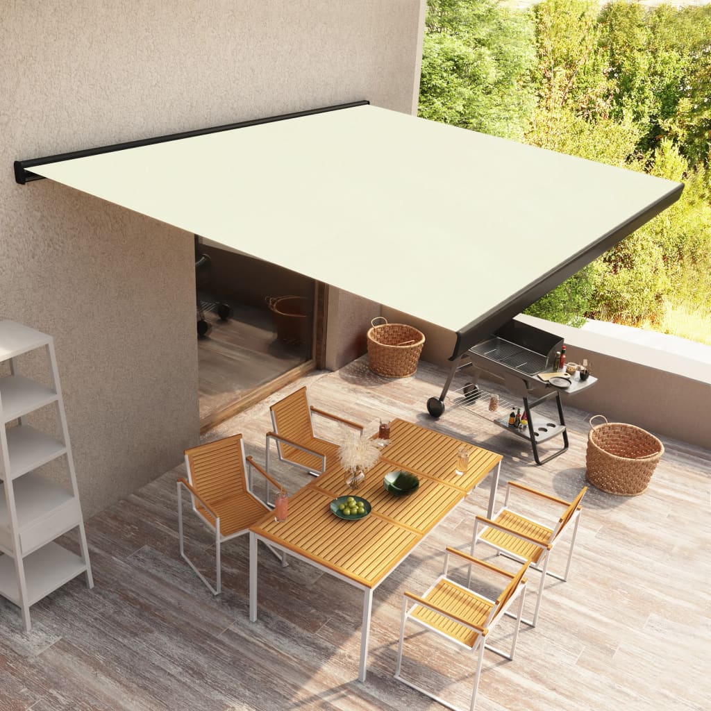 Moottoroitu kasettimarkiisi 400x300 cm kerma - Sisustajankoti.fi