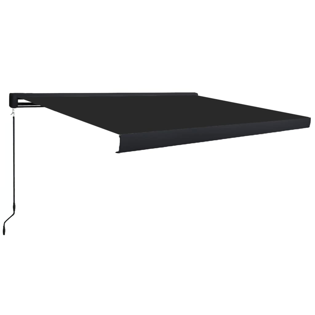 Manuaalinen kasettimarkiisi 350x250 cm antrasiitti - Sisustajankoti.fi