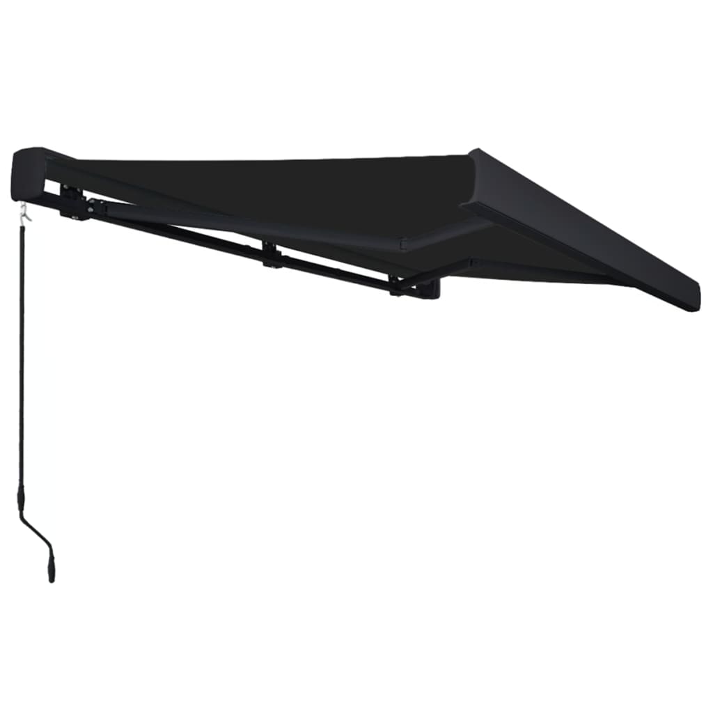 Manuaalinen kasettimarkiisi 350x250 cm antrasiitti - Sisustajankoti.fi