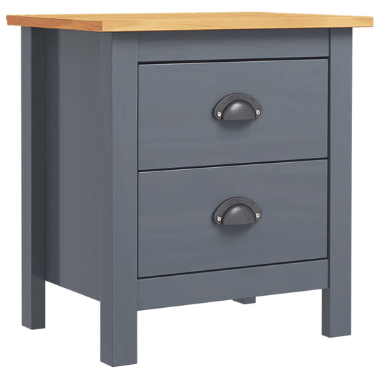 Yöpöytä Hill Range harmaa 46x35x49,5 cm täysi mänty - Sisustajankoti.fi