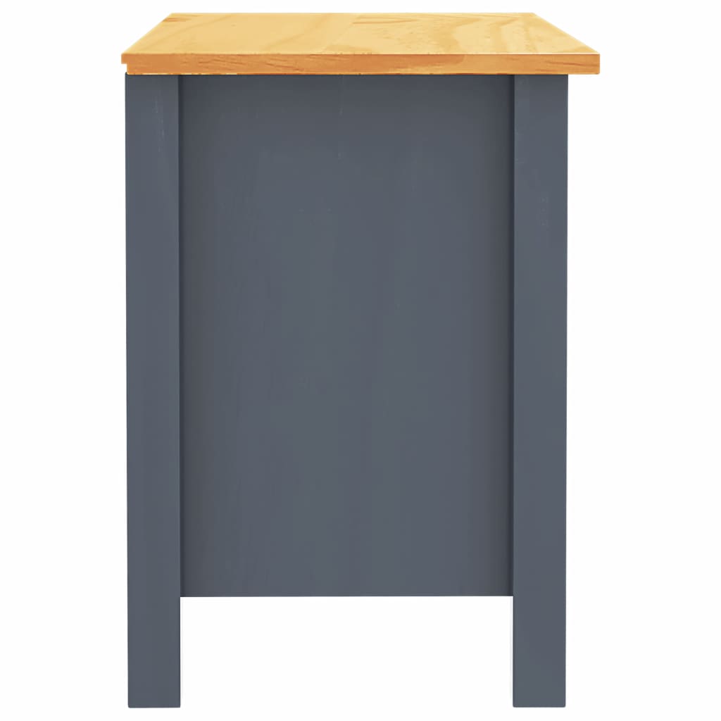 Yöpöytä Hill Range harmaa 46x35x49,5 cm täysi mänty - Sisustajankoti.fi