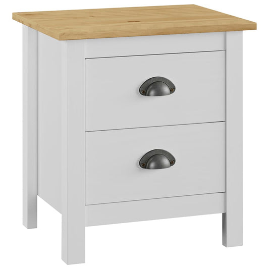 Yöpöytä Hill Range valkoinen 46x35x49,5 cm täysi mänty - Sisustajankoti.fi