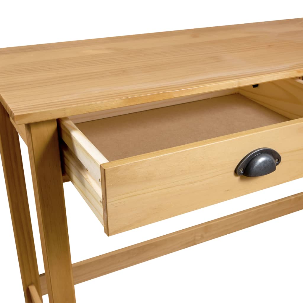 Sivupöytä Hill 2 laatikolla 110x45x74 cm täysi mänty - Sisustajankoti.fi