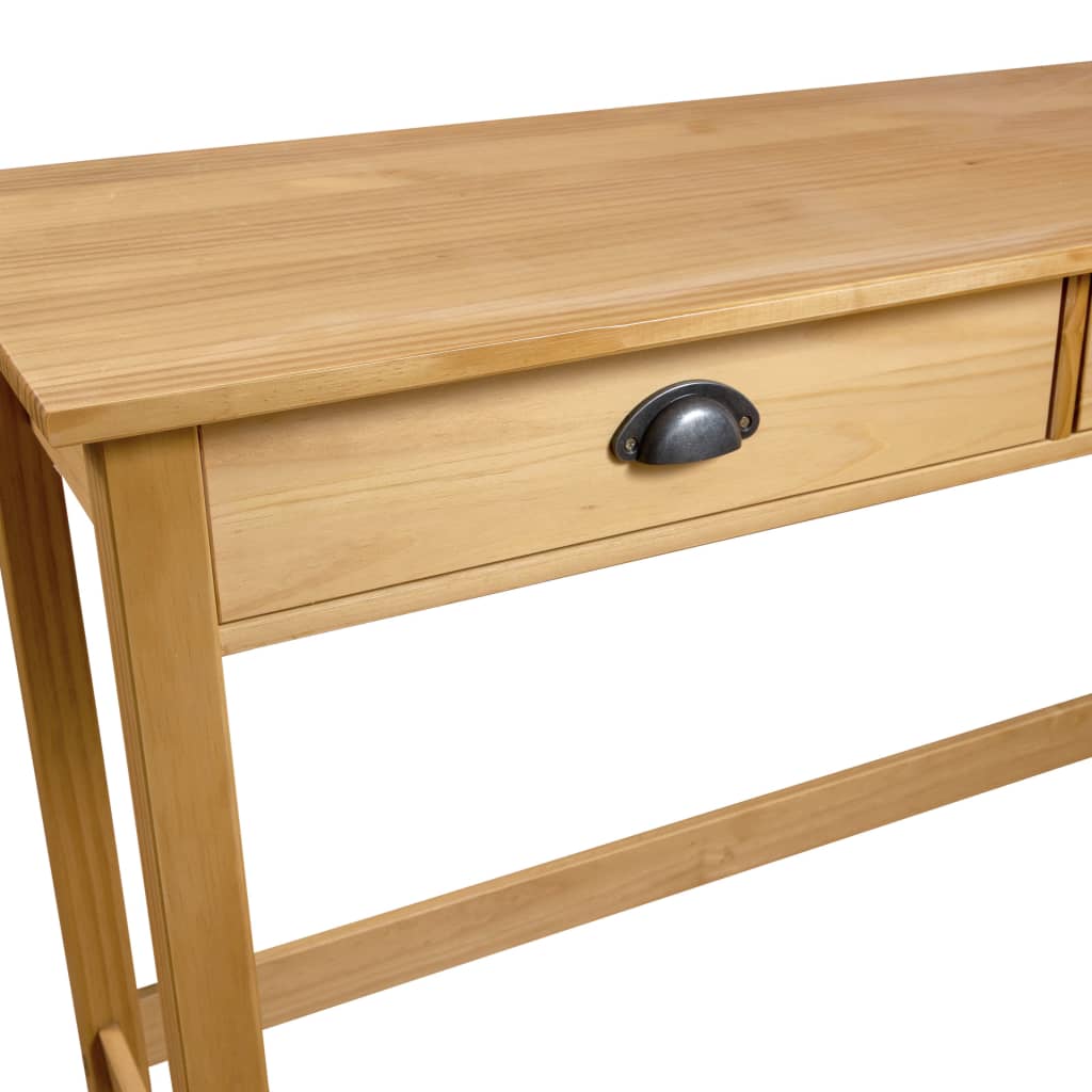 Sivupöytä Hill 2 laatikolla 110x45x74 cm täysi mänty - Sisustajankoti.fi