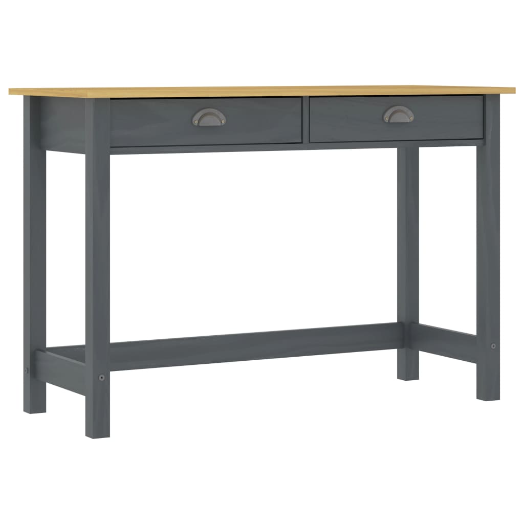 Sivupöytä Hill Range 2 laatikolla harmaa 110x45x74 cm mänty - Sisustajankoti.fi