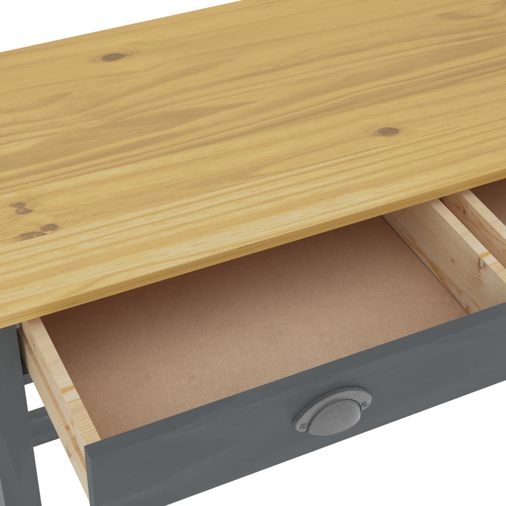 Sivupöytä Hill Range 2 laatikolla harmaa 110x45x74 cm mänty - Sisustajankoti.fi