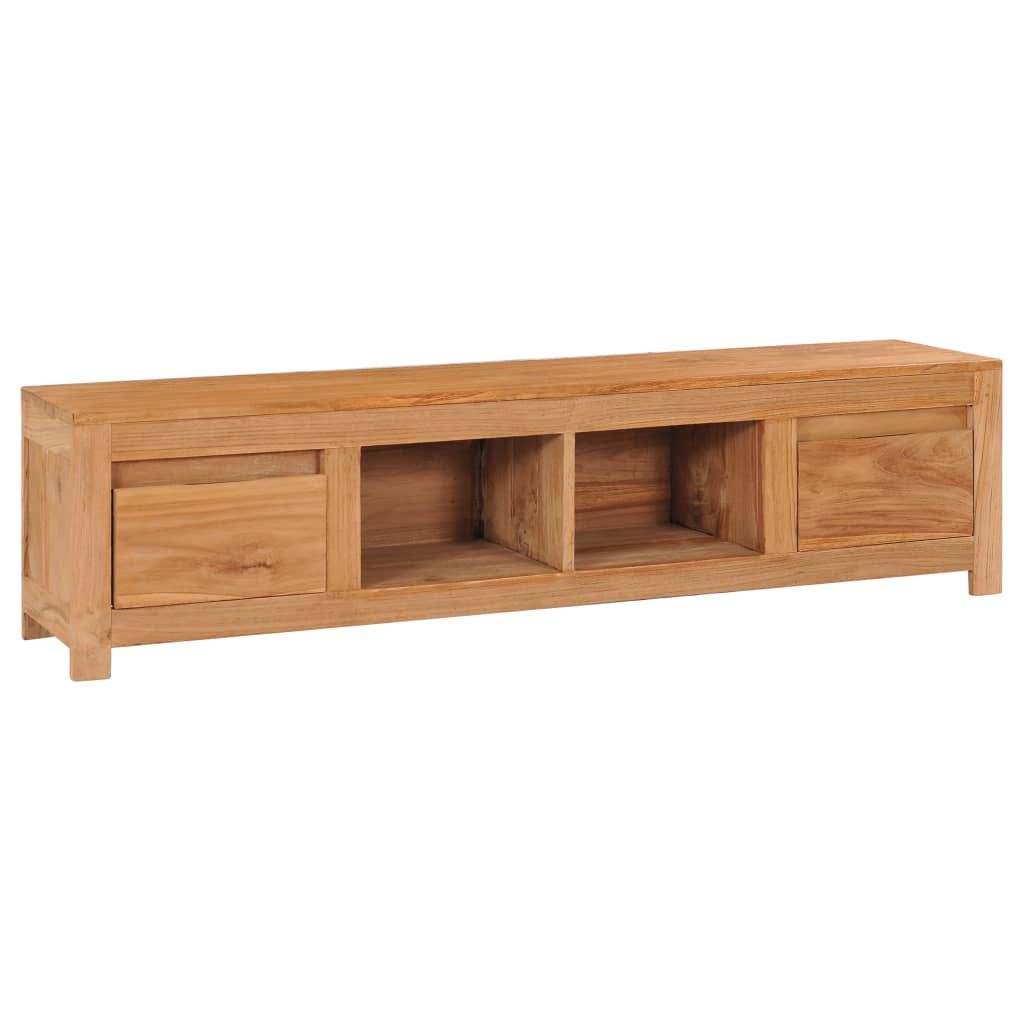 TV-taso 135x30x35 cm täysi tiikki - Sisustajankoti.fi