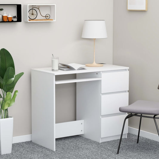 Työpöytä valkoinen 90x45x76 cm - Sisustajankoti.fi