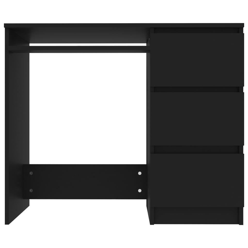 Työpöytä musta 90x45x76 cm - Sisustajankoti.fi