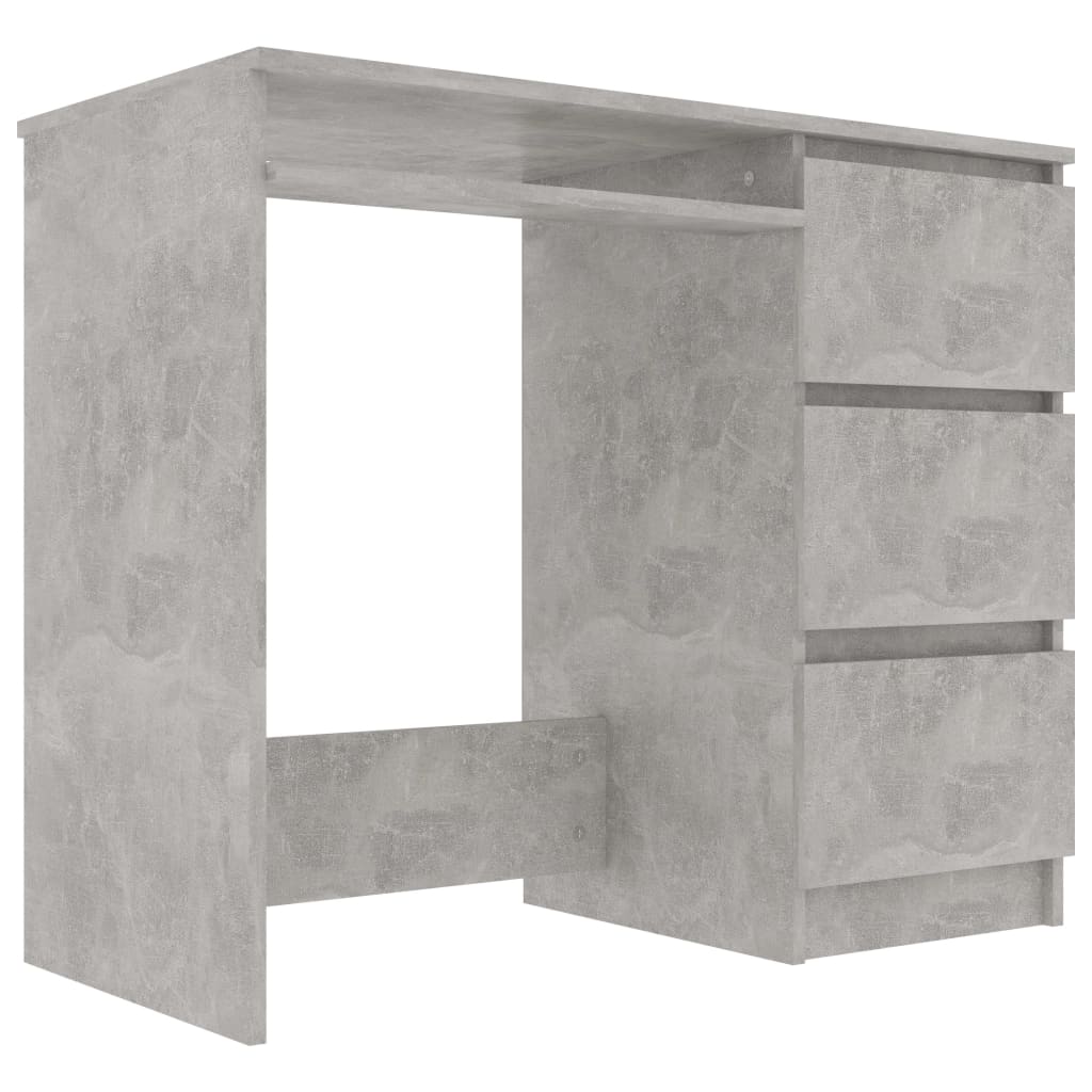 Työpöytä betoninharmaa 90x45x76 cm - Sisustajankoti.fi