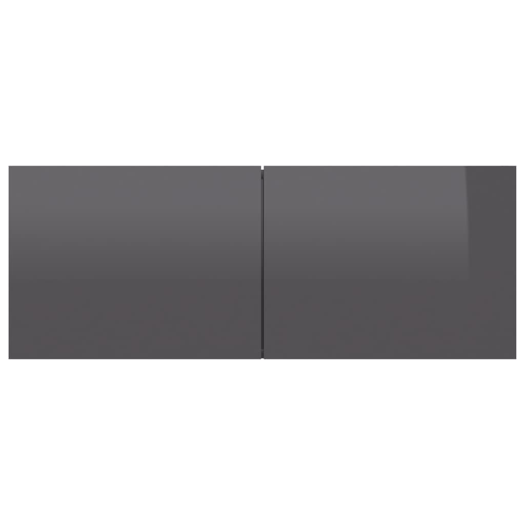 TV-taso korkeakiilto harmaa 80x30x30 cm - Sisustajankoti.fi
