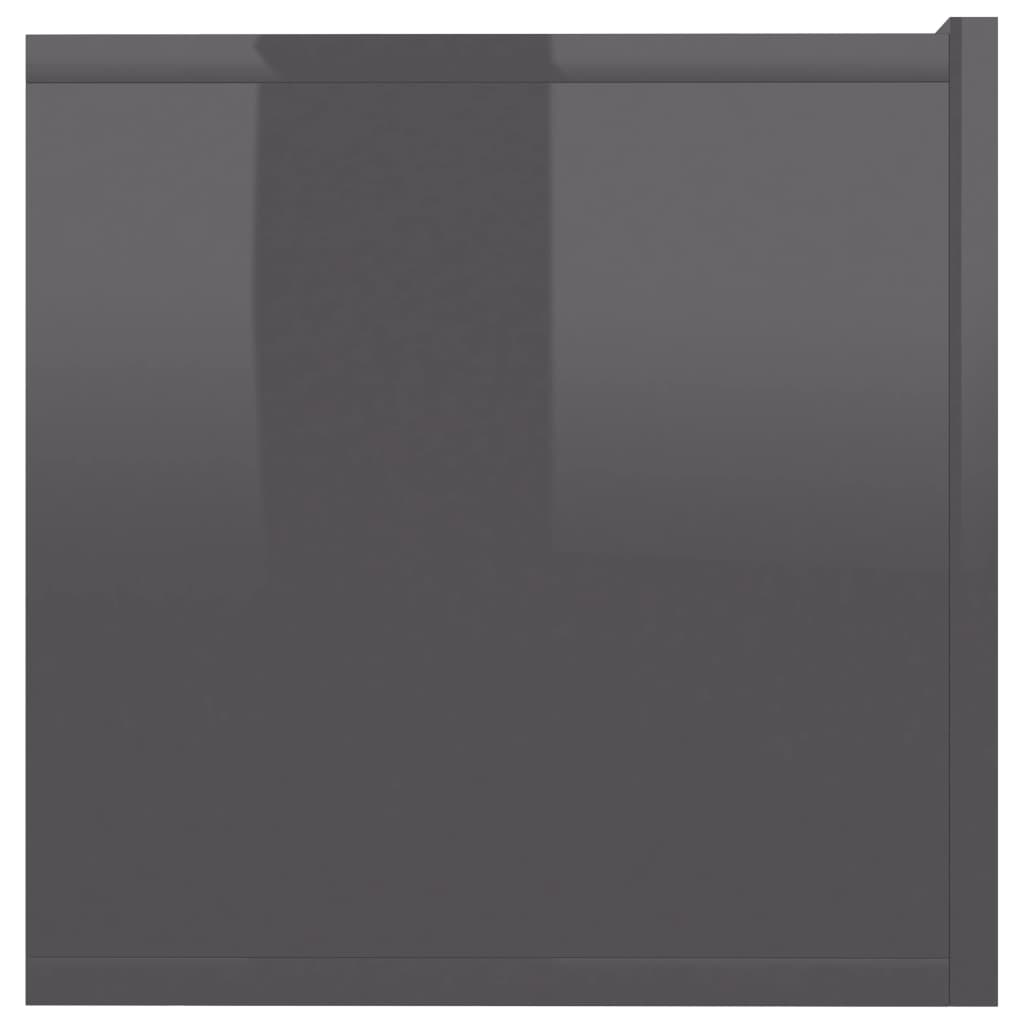TV-taso korkeakiilto harmaa 80x30x30 cm - Sisustajankoti.fi