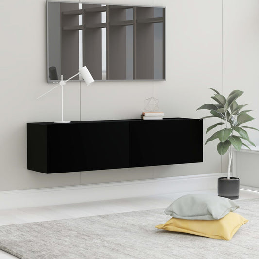 TV-taso musta 120x30x30 cm - Sisustajankoti.fi