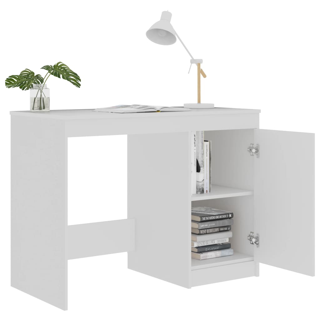 Työpöytä valkoinen 100x50x76 cm - Sisustajankoti.fi