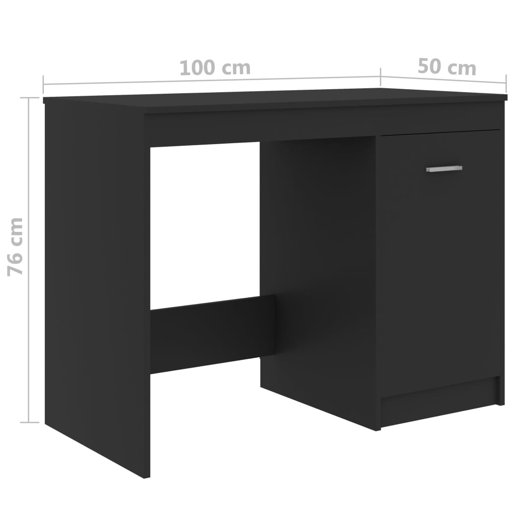 Työpöytä harmaa 100x50x76 cm - Sisustajankoti.fi