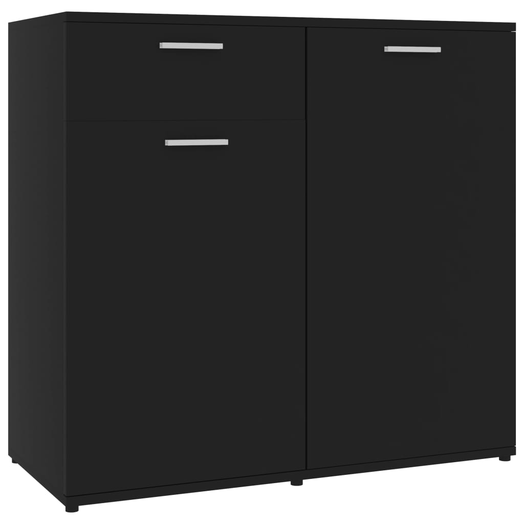 Senkki musta 80x36x75 cm tekninen puu - Sisustajankoti.fi